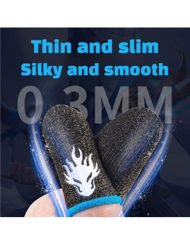 Mangas para Dedos de Juego ZhiCom - 8 Piezas, Antitranspirantes