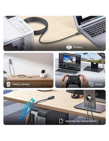 Kumiho Cable de Extensión USB 3.0 2M Tipo A Macho a Hembra