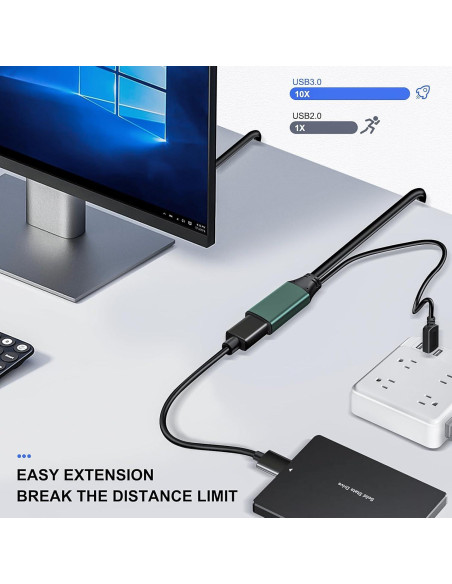 Kumiho Cable de Extensión USB 3.0 2M Tipo A Macho a Hembra