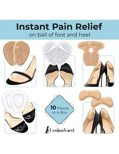 Almohadillas Metatarsales Reutilizables LeolamVaed - 10 Piezas 2