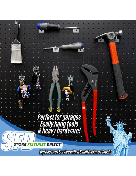 Gancho Utilitario para Tablero Perforado Store Fixtures - Paquete de 10