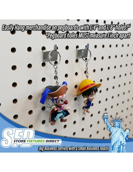 Gancho Utilitario para Tablero Perforado Store Fixtures - Paquete de 10