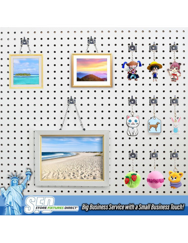 Gancho Utilitario para Tablero Perforado Store Fixtures - Paquete de 10