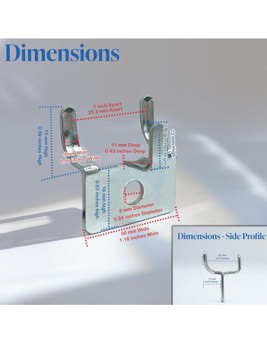 Gancho Utilitario para Tablero Perforado Store Fixtures - Paquete de 10