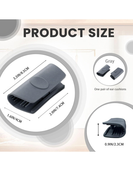 Agarraderas de Silicona BangBoom 6 Piezas Gris Resistentes al Calor