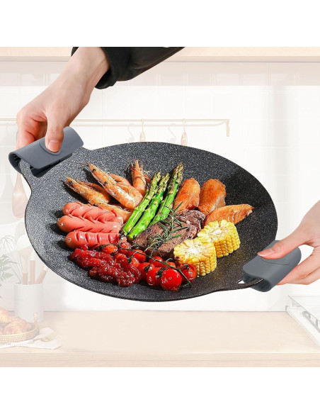 Agarraderas de Silicona BangBoom 6 Piezas Gris Resistentes al Calor