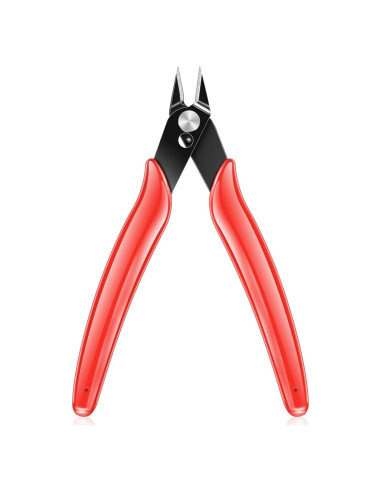 Cortador de Alambre NICE-POWER 13 cm Acero Alto Carbono Rojo