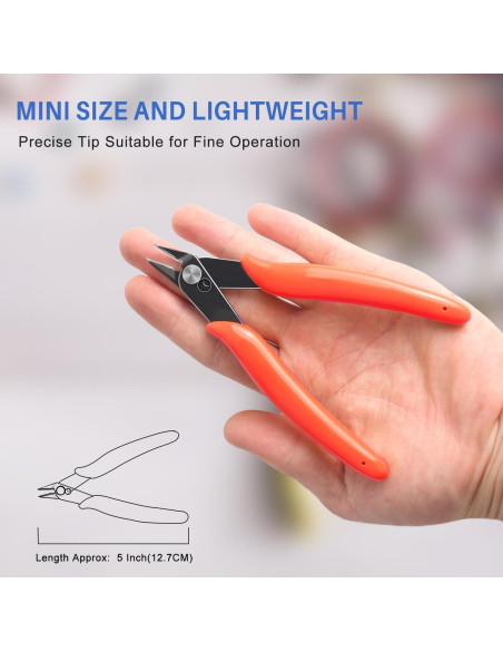 Cortador de Alambre NICE-POWER 13 cm Acero Alto Carbono Rojo