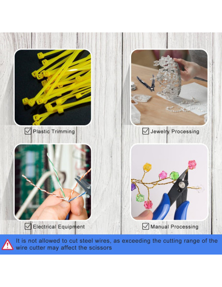 Cortador de Alambre NICE-POWER 13 cm Acero Alto Carbono Rojo