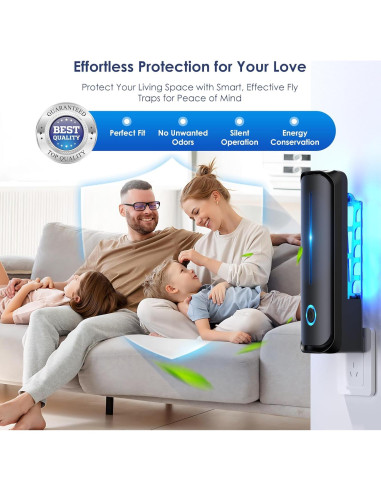 Trampa de Insectos Voladores Wdoog con Luz UV y 10 Recargas