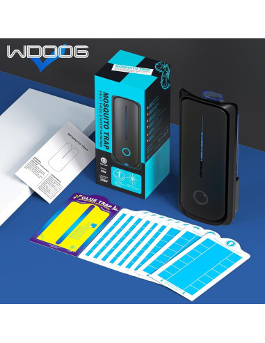 Trampa de Insectos Voladores Wdoog con Luz UV y 10 Recargas