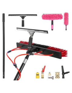 Kit de Limpieza de Ventanas ZKUAOGDI 5m con Poste de Aluminio