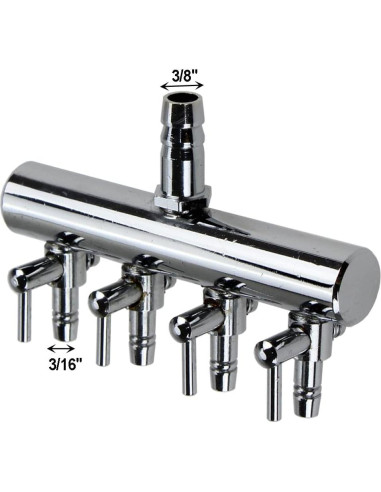 Válvula de Control de Aire AQUANEAT para Acuario 4 Vías