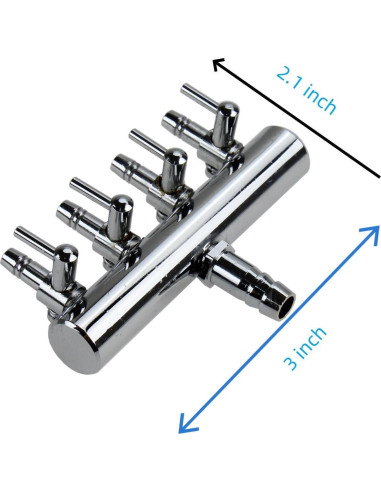 Válvula de Control de Aire AQUANEAT para Acuario 4 Vías