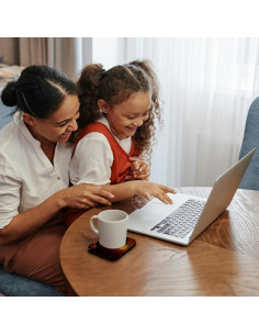 Juego de 4 Posavasos Suaves 3dRose Casa de Halloween 2