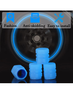 Tapas de Válvula Brillantes SISUJA - 20 Piezas Universales 2