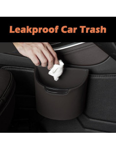 Basurero Automotriz LoopTime LT-27 Impermeable Negro 18x10cm 2