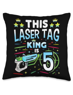 Almohada de Lanzamiento Rey del Laser Tag 40x40 cm