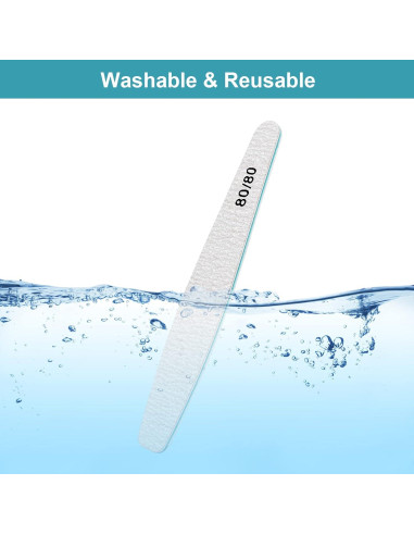 15 Limas de Uñas 80/80 Diesisa para Manicura Profesional