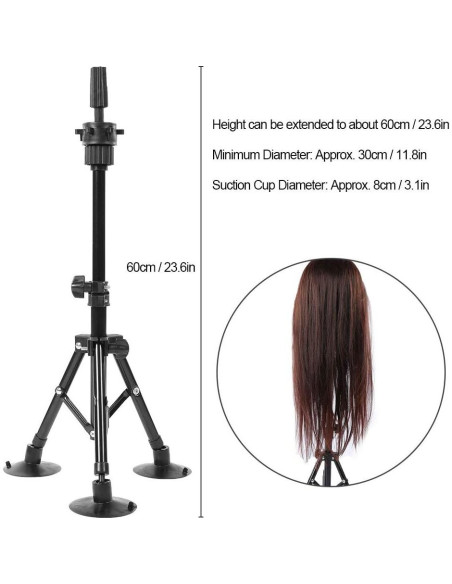 Trípode Ajustable para Maniquí Tiiyee con Ventosas 60 cm