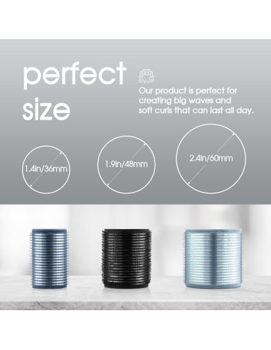 Juego de Rulos Térmicos Iónicos xnicx - 18 Rulos Autoadhesivos
