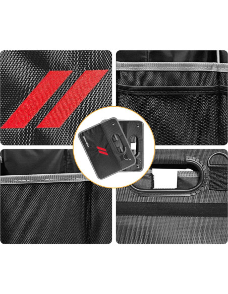 Organizador de Maletero de Coche Qianjiang Plegable 2 Compartimentos