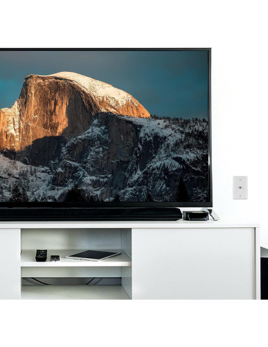 Placa Coaxial GE 1 Puerto Montada en Pared Blanca 40050