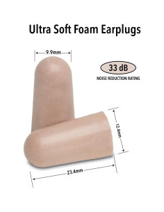 Tapones para oídos Mack's de espuma ultra suave - 3 pares, 33dB NRR 2