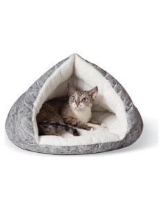 Cama Autocalentable para Gatos y Perros Pequeños K&H 48x46cm Gris