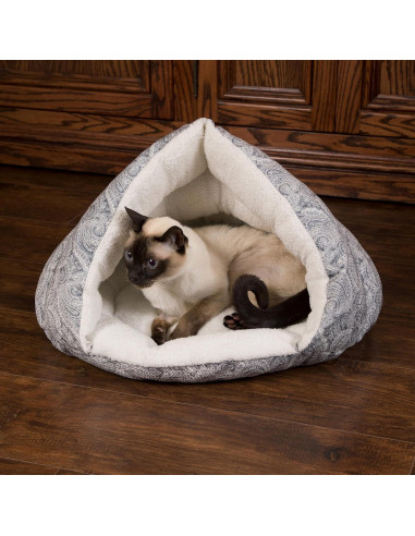Cama Autocalentable para Gatos y Perros Pequeños K&H 48x46cm Gris