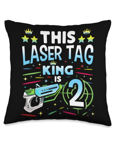 Almohada de Lanzamiento Rey del Laser Tag Cool Game 40x40 cm