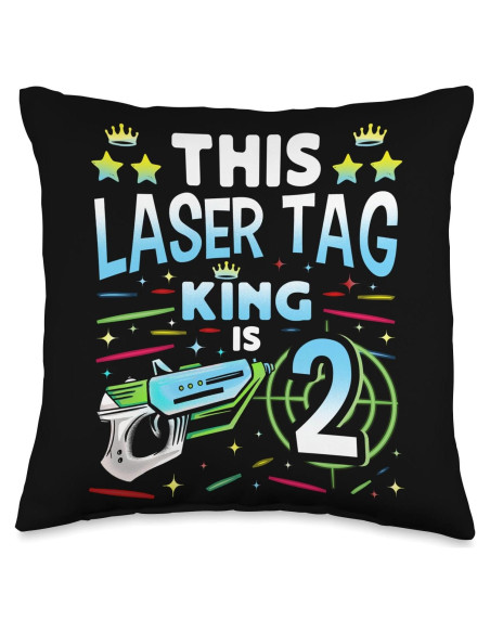 Almohada de Lanzamiento Rey del Laser Tag Cool Game 40x40 cm