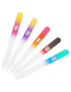 Conjunto de 5 Limas de Uñas de Vidrio Checo Bona Fide Beauty
