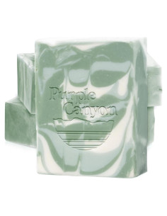 Paquete de 3 Jabones Naturales Hechos a Mano Eucalipto Canyon Morado