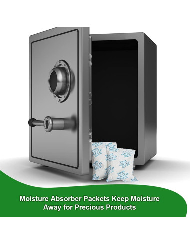 Paquetes de Gel de Silica 2g WVacFre - 250 Unidades Grado Alimenticio