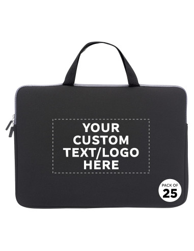 Fundas de Neopreno Personalizadas Aston - 10 Unidades Negras