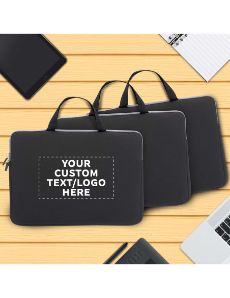 Fundas de Neopreno Personalizadas Aston - 10 Unidades Negras