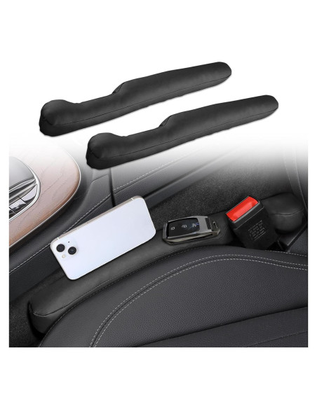 Relleno Espacio Asientos Coche 2PCS Middrivr Negro Universal