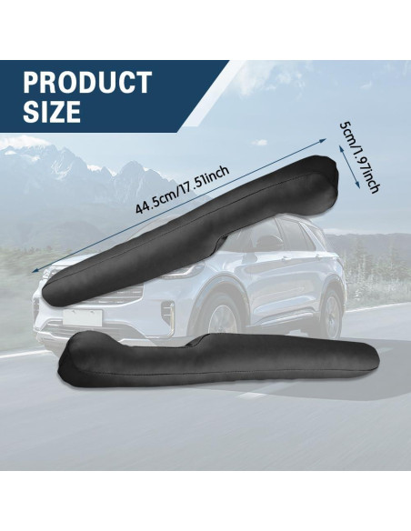 Relleno Espacio Asientos Coche 2PCS Middrivr Negro Universal