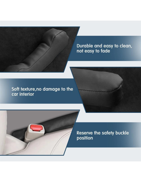 Relleno Espacio Asientos Coche 2PCS Middrivr Negro Universal