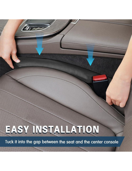 Relleno Espacio Asientos Coche 2PCS Middrivr Negro Universal