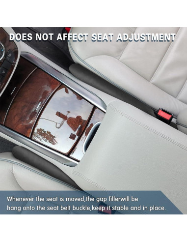 Relleno Espacio Asientos Coche 2PCS Middrivr Negro Universal