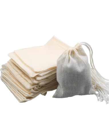 10 Bolsas de Filtro de Té Reutilizables Carrollar 7.62x10.16cm