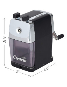 Afilador de Lápices CARL CC-2000 Manual Negro 5 Puntos 2