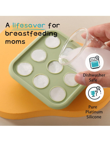 Bandeja de Congelación de Silicona WAJIAYON para Bebés - Azul