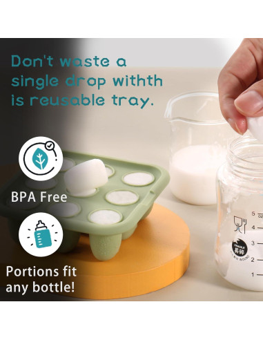 Bandeja de Congelación de Silicona WAJIAYON para Bebés - Azul