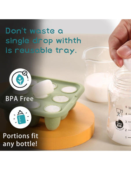 Bandeja de Congelación de Silicona WAJIAYON para Bebés - Azul