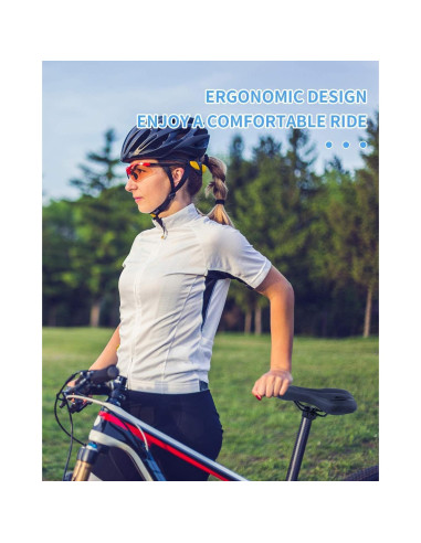 Asiento de Bicicleta MSDADA Gel Impermeable 28x17 cm Negro