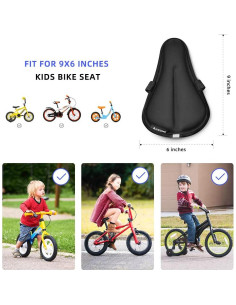 Funda de Asiento de Bicicleta Infantil ANZOME Gel 22.86x15.24 cm 2