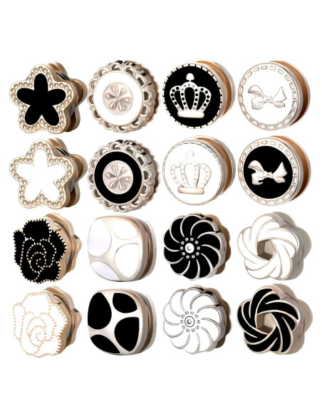 16 Pares de Pines Magnéticos para Hijab MTLEE - Clips Decorativos